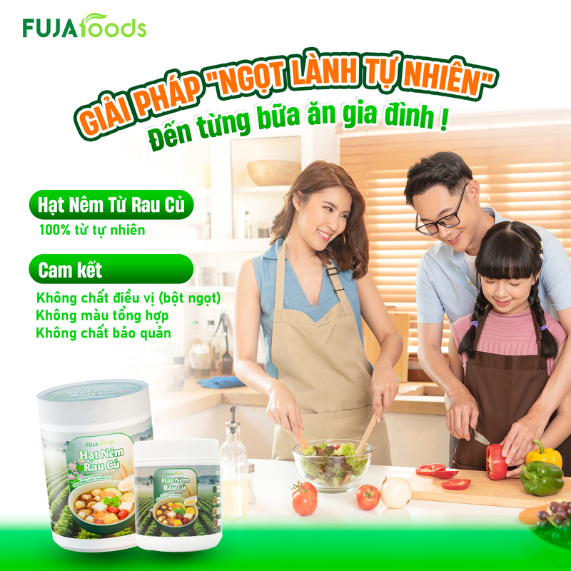 Thành phần nguyên liệu hạt nêm rau củ Fujafoods minh bạch shoope hat nem 1