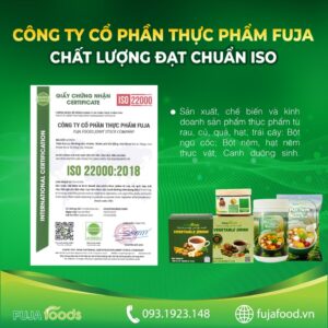chung nhan an toan cua san pham hat nem rau cu fujafoods